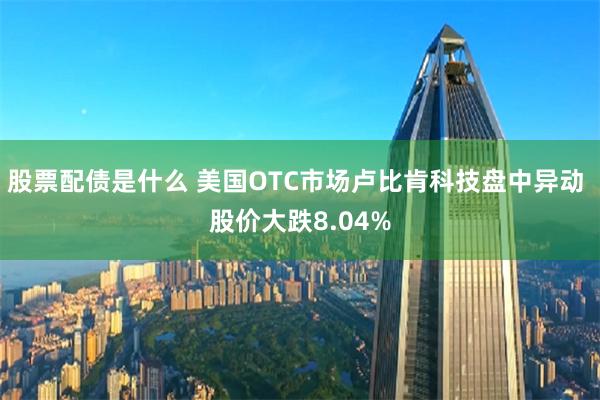 股票配债是什么 美国OTC市场卢比肯科技盘中异动 股价大跌8.04%